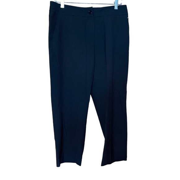 Talbots Womens Black Stretch Trousers Size 8 - Picture 1 of 6